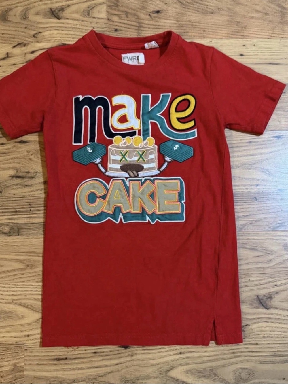 FWRL Kids 'Make Cake' Graphic Tee - Red